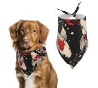 Japan Japanese Fishes Flowers Cute Dog Bandana Triangle Adjustable Washable Cat Scarf Pet Accessories