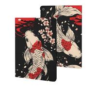 Japan Japanese Fishes Flowers Slim Case Compatible with iPad 10th 9th 8th 7th Generation 2022 2021 2020 2019 Protective Cover Stand