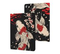 Japan Japanese Fishes Flowers Slim Case Compatible with iPad 10th 9th 8th 7th Generation 2022 2021 2020 2019 Protective Cover Stand