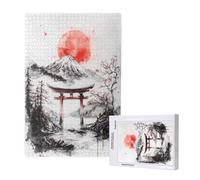 Japan Jigsaw Puzzles for Adults 120 Piece, Landscape Puzzles for Adults Wooden, Funny/Difficult/Impossible/Challenging Decompression Games, As a Birthday for Women and Men ML-832