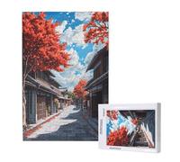 Japan Jigsaw Puzzles for Adults 120 Piece, Tree Puzzles for Adults Wooden, Funny/Difficult/Impossible/Challenging Decompression Games, As a Birthday for Women and Men ML-558