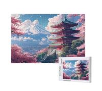 Japan Jigsaw Puzzles for Adults 500 Piece, Landscape Puzzles for Adults Wooden, Funny/Difficult/Impossible/Challenging Decompression Games, As a Birthday for Women and Men ML-516