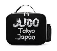 Japan Judo Tokyo Reusable Insulated Lunch Bag Tote Handbag Leather Portable Cooler Bags for Men Women
