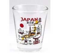 Japan Landmarks and Icons Collage Shot Glass