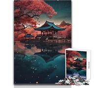 Japan Landscape 1000 Piece Jigsaw Puzzle for Teenagers Interactive Logical Thinking Game Ideal Memorable Occasion Gift Size 38x26cm