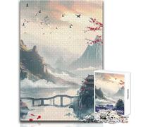 Japan Landscape Puzzle for Teenagers 1000 Pieces Learning through Play Experience Heartfelt Special Occasion Gift Size 50x75cm