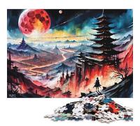 Japan Landscape Puzzles 500 Pieces Wooden Puzzles Puzzle Jigsaws for Adults for Adults& Teens Age 12 Years Up 500pcs (52x38cm)