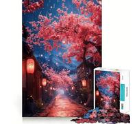 Japan Landscape Sakura 1000-piece Puzzle for Teenagers Clear Logic Snug Joint Fun Activity Christmas Surprise (50x75cm)