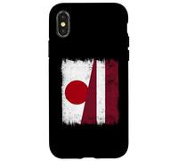 Japan Latvia Half Flag Japanese Latvian Heritage Case for iPhone X/XS