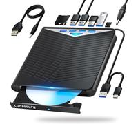 [Japan-Made] Support for Blu-ray External Drive, Support for Blu-ray DVD/CD Player/Read/Write, USB 3.0 &/Type-C, Support for Blu-ray/DVD/CD, BD Drive, Windows 7-11 & Mac, PC-Compatible, M-DISC(BLACK)