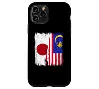 Japan Malaysia Half Flag Japanese Malaysian Heritage Case for iPhone 11 Pro