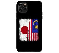 Japan Malaysia Half Flag Japanese Malaysian Heritage Case for iPhone 11 Pro Max