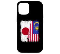 Japan Malaysia Half Flag Japanese Malaysian Heritage Case for iPhone 12/12 Pro