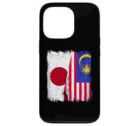 Japan Malaysia Half Flag Japanese Malaysian Heritage Case for iPhone 13 Pro
