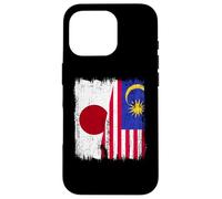 Japan Malaysia Half Flag Japanese Malaysian Heritage Case for iPhone 16 Pro
