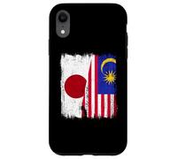 Japan Malaysia Half Flag Japanese Malaysian Heritage Case for iPhone XR