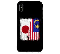Japan Malaysia Half Flag Japanese Malaysian Heritage Case for iPhone XS Max