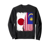 Japan Malaysia Half Flag Japanese Malaysian Heritage Sweatshirt