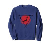 Japan Map and Samurai Sword Steel Meets Ink Sweatshirt