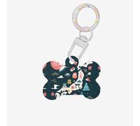 Japan Map with Cultural Symbo Printing Bone Shaped Dog Tag Pet Id Tags,Acrylic Dog Tags Cat Tags with Ring for Dog Cat,Pendant Crafts
