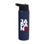 Japan Minimalist Rising Sun Graphic Design Stainless Steel Insulated Water Bottle