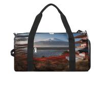 Japan Mount Fuji Landscape Gym Bag for Women Men Shoe Compartment Waterproof Travel Bags Sports Duffle Bag for Sports Gyms Yoga