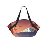 Japan Mount Fuji Landscape Print Foldable Camping Bag Duffle Bag Waterproof Travel Bag Camping Mattress For Outdoor Park Beach