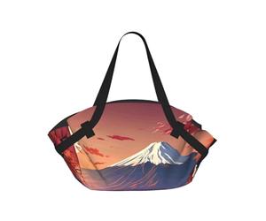 Japan Mount Fuji Landscape Print Foldable Camping Bag Duffle Bag Waterproof Travel Bag Camping Mattress For Outdoor Park Beach