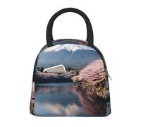 Japan Mount Fuji Landscape Print Insulated Lunch Bag Portable Leakproof Reusable Tote Work School Picnic Boys Girls
