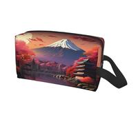 Japan Mount Fuji Landscape Print Travel Storage Bag for Men Women,Large Capacity Organizer Portable Toiletry Bag
