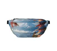 Japan Mount Fuji Landscape Printed Running Waist Bag for Men Women Belt Bag Fanny Packs Chest Bags Travel Hiking Daypack
