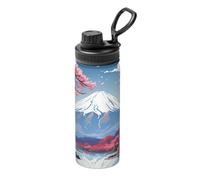 Japan Mount Fuji Landscape Printing 18oz Sports Insulated Kettle Drinking Cup Stainless Steel Portable Cup For Gym