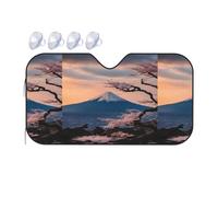 Japan Mount Fuji Landscape Printing Upgrade Car Windshield Sun Shade Protect Car from Sun Rays Heat Damage,Vehicle Accessories