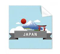 Japan Mount Fuji Red Sun Light Rail Train Temple Glasses Cloth Cleaning Cloth Gift Phone Screen Cleaner 5pcs