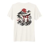 Japan Mount Fuji Torii Gate Sunset Japanese Landscape Premium T-Shirt
