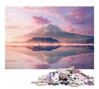 Japan Mount Fuji Travel Puzzles 500 Pieces Wooden Puzzles for Adults & Teenager Learning Educational Toys 500pcs (52x38cm)