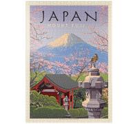 Japan: Mount Fuji, Vintage Poster - Premium 1000 pieces Puzzle - MyPuzzle special collection from Anderson Design Group