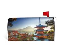 Japan Mount Print Mailbox Cover Waterproof Post Box Cover Magnetic Post Letter Box Covers For Courtyard Garden Yard Fence Decor21x18 In