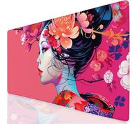Japan Mouse Mat 800x400x3mm XXL Gaming Mouse Pad Woman Desk Mat, Gaming Keyboard Mousepad Improved Precision and Speed, Desk Accessories with Non-Slip Base Extended Mousemat for Office Home YG-151