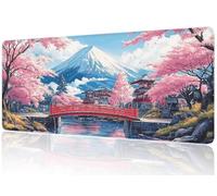 Japan Mouse Mat XXL, Landscape Mouse Matt 1000x400mm, Non-Slip Base and Anti-Fray Stitched Edge Mousepad, Durable Design, Precision Control Mousepads, Fits Keyboard/Laptop for PC/Office/Gifts M1-972