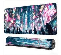 Japan Mouse Pad 1600 x 800 x 3 mm XXL Desk Mat City Mouse Mat, Extended Japanese Mousepad, Large Desk Pad with Non-Slip Base and Stitched Edge Office Accessories for Home Computers Gaming Work,Model43