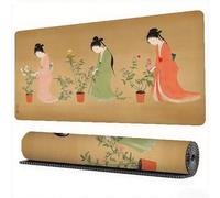 Japan Mouse Pad 1600 x 800 x 3 mm XXL Desk Mat Maid Mouse Mat, Extended Japanese Mousepad Large Desk Pad with Non-Slip Base and Stitched Edge Office Accessories for Home Computers Gaming Work,Model487
