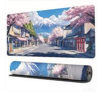 Japan Mouse Pad 1600 x 800 x 3 mm XXL Desk Mat Street Mouse Mat, Extended Japanese Mousepad, Large Desk Pad with Non-Slip Base and Stitched Edge Office Accessories for Home Gaming Work Laptop,Model268