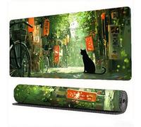 Japan Mouse Pad 1600 x 800 x 3 mm XXL Desk Mat Street Mouse Mat, Extended Japanese Mousepad, Large Desk Pad with Non-Slip Base and Stitched Edge Office Accessories for Home Gaming Work Laptop,Model259