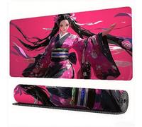 Japan Mouse Pad 1600 x 800 x 3 mm XXL Desk Mat Woman Mouse Mat, Extended Japanese Mousepad, Large Desk Pad with Non-Slip Base and Stitched Edge Office Accessories for Home Gaming Work Laptop, Model391