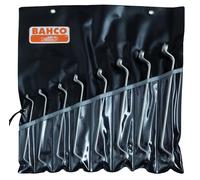 Japan NEW BAHCO Deep Offset Wrench Set 8 Pc 2M/8T Vanadium Steel Silver Finish
