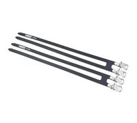 Japan NEW MKS Bicycle Toe Clip Strap FIT-α SPIRITS 2-BUCKLE Black