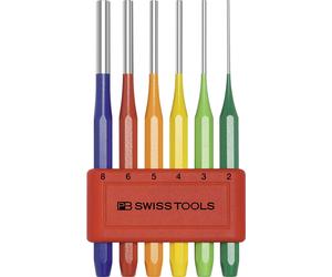 Japan NEW PB Parallel Rainbow Pin Punch Set with Holder 755BLRBCN