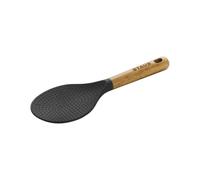 Japan NEW Staub Silicone Rice Spoon Ustensiles 40503-110 Acacia Handle