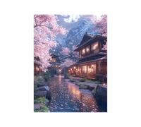 Japan Paint by Numbers for Adults, Architecture Acrylic Paint by Numbers Kits, DIY Hobbies for Adults Women Art Supplies 38x28 In, Canvas for Painting Wall Art for Room Decor Gifts for Women GYYH-4129